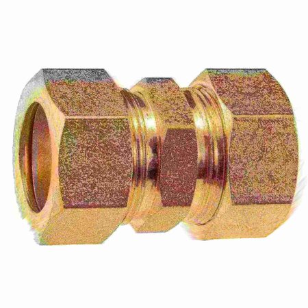 MIDWEST FASTENER 7/8" OD x 7/8" OD Brass Compression Unions 2PK 34507